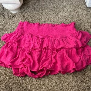 Mustard Seed Fuchsia Ruffled Skort